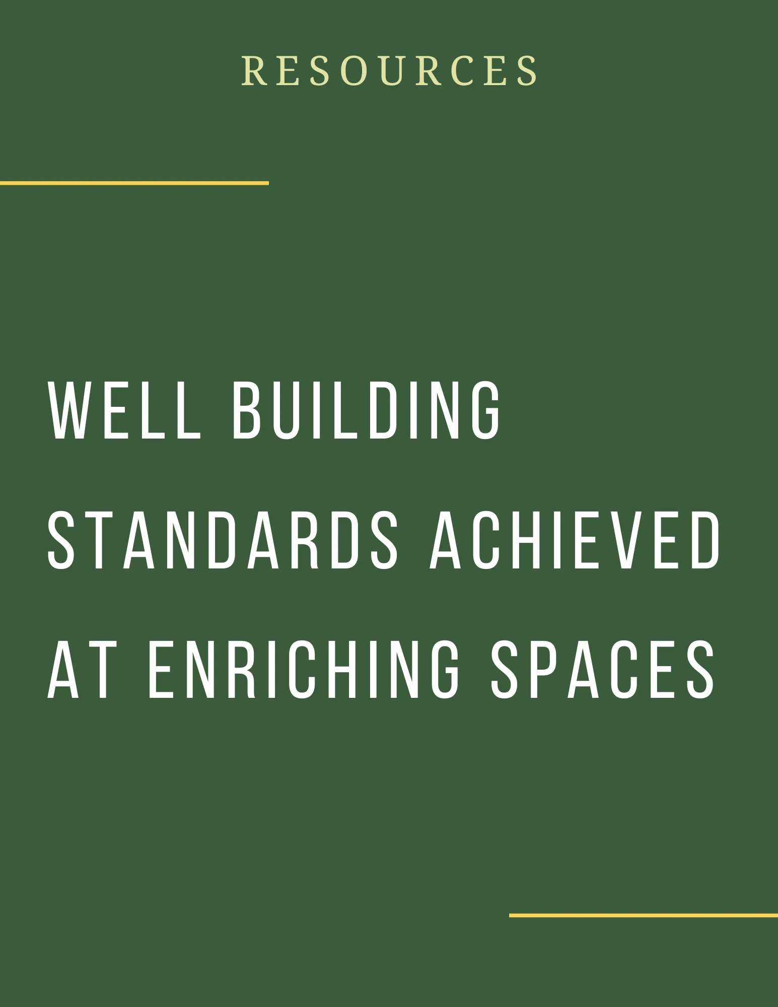 Enriching Spaces – WELL Building Standards Achieved at Enriching Spaces (2023)